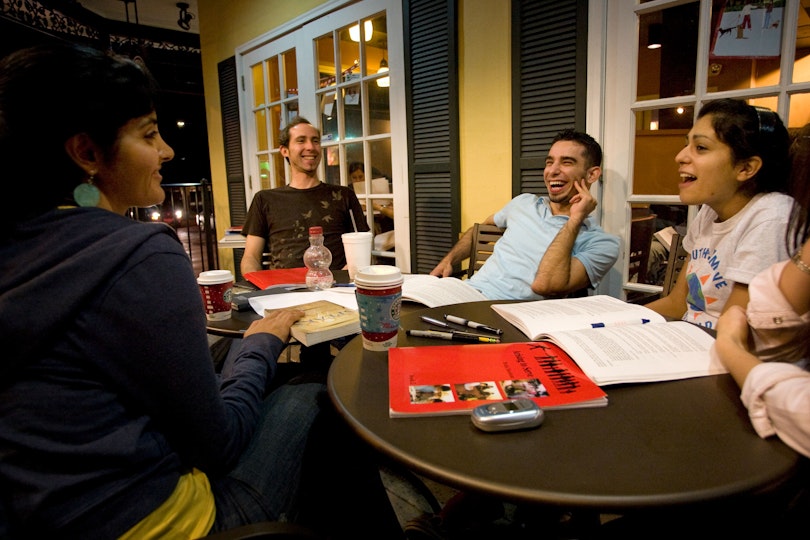 People studying together